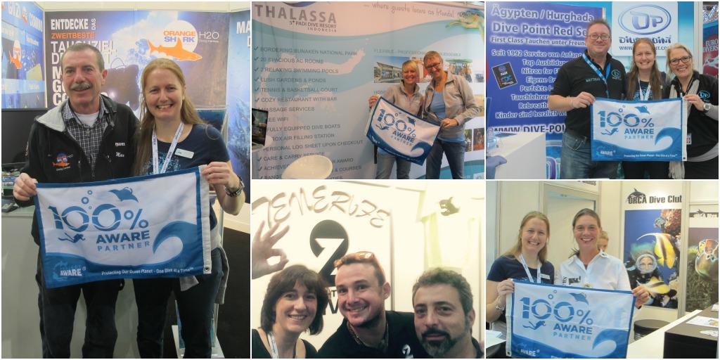 padiaware's tweet photo. 100% AWARE partners at #BOOT2015 @DivePointEgypt @12DiveTenerife @h2odiversmalta Orca Dive Club & @thalassadive http://t.co/Ox2D8frnRK