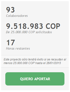 FMbici's tweet photo. ¡Faltan 17 hrs para que seas uno más entre quienes nos apoyaron durante nuestro crowdfunding!
http://t.co/F8yc2sv3cx http://t.co/Ce7DK0CNFc
