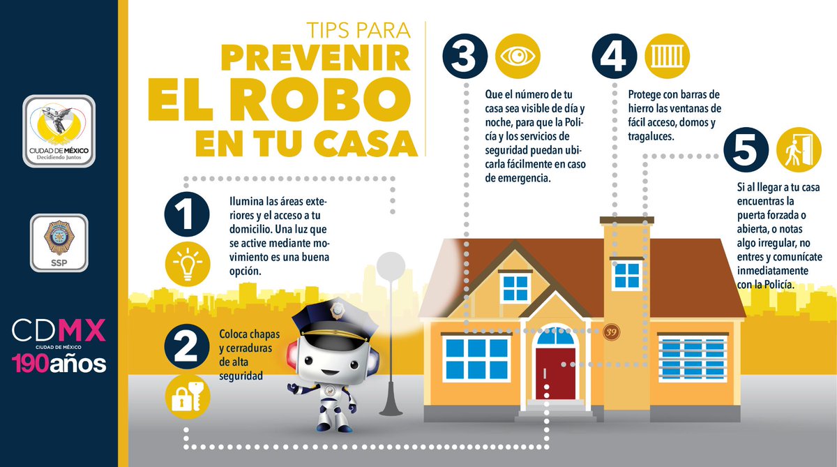 SSC_CDMX's tweet photo. #TipsSSPDF para prevenir el robo en tu casa, ilumina las áreas exteriores y de acceso a tu casa. http://t.co/M8ZzYDGPPa