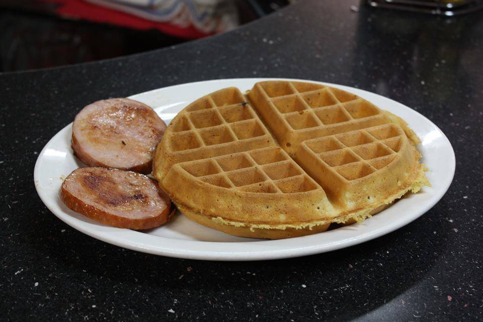 What do you like to top your waffles with? #breakfast #waffle