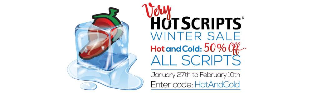 HotScriptsTeam's tweet image. HotAndCold! Enter promo code and get 50% OFF! veryhotscripts.com #scripts #php #wordpress #html5