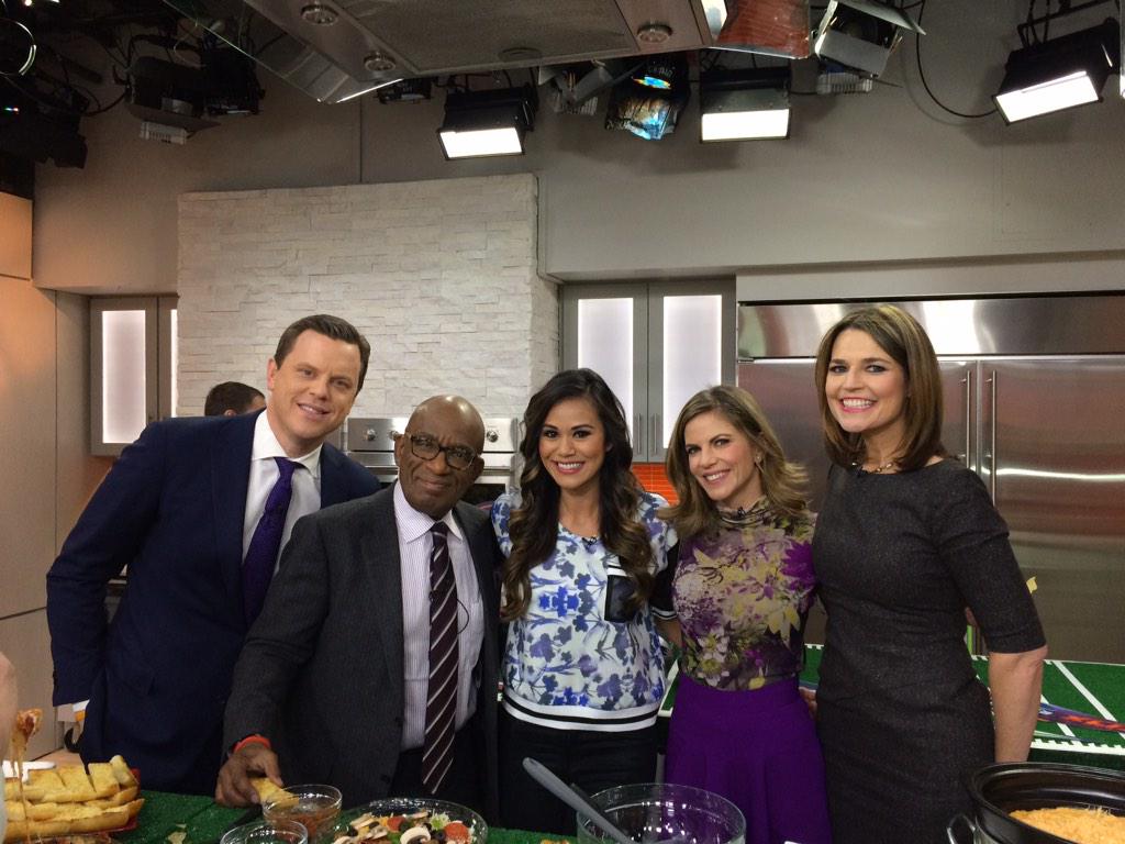 brandimilloy's tweet photo. “@AGILifestyle: @brandimilloy &amp; @TODAYshow fam! @SavannahGuthrie @NMoralesNBC @alroker @WillieGeist @POPSUGAR http://t.co/mc7mU327GI”