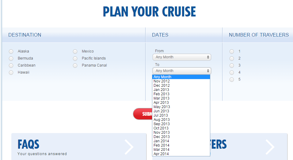 grahamfuller's tweet photo. @CarnivalFamily Hi. how come I can only select dates in the past on the cruise planning page? #confused http://t.co/i3bJLXtcKR