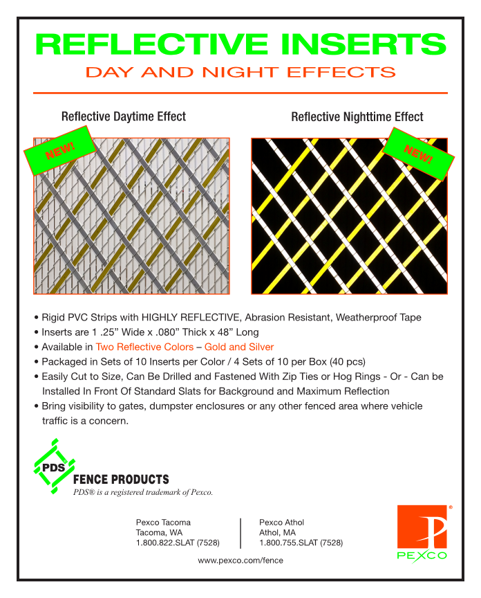 PexcoPR's tweet photo. @FENCETECH @PexcoPR is getting ready to showcase our NEW Reflective Slats. Come and visit us at booth #933! http://t.co/EAiOeEQN9E