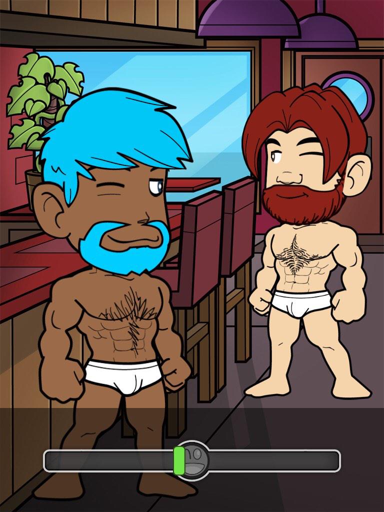 Digicub's tweet photo. A little preview of our winking mini game. With no trousers, natch. http://t.co/J7lS2QpteQ