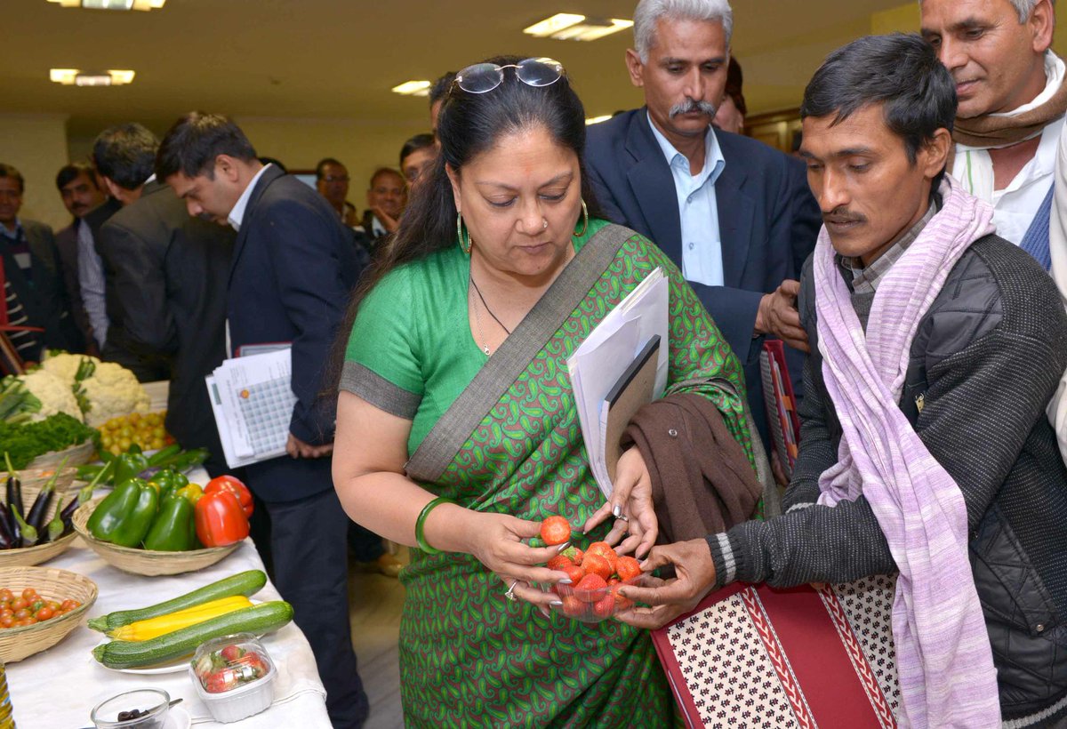 VasundharaBJP's tweet photo. Sheer diversity of agriculture produce of Raj is a testimonial to the hardworking &amp; progressive farmers of the State. http://t.co/8eiDQ4w40w