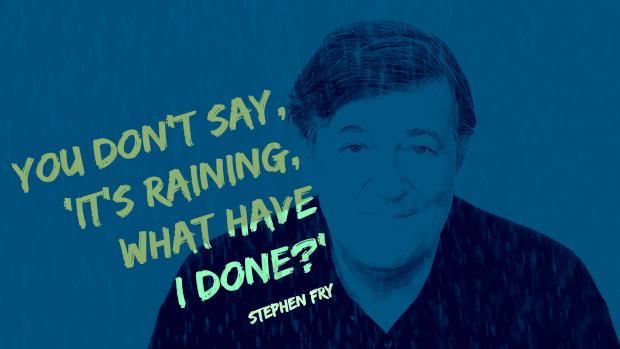 Bell_LetsTalk's tweet photo. RT @CBCRadioQ: On the topic of #mentalhealth, remember what @stephenfry said about internal weather #BellLetsTalk http://t.co/39Rptc6NNG