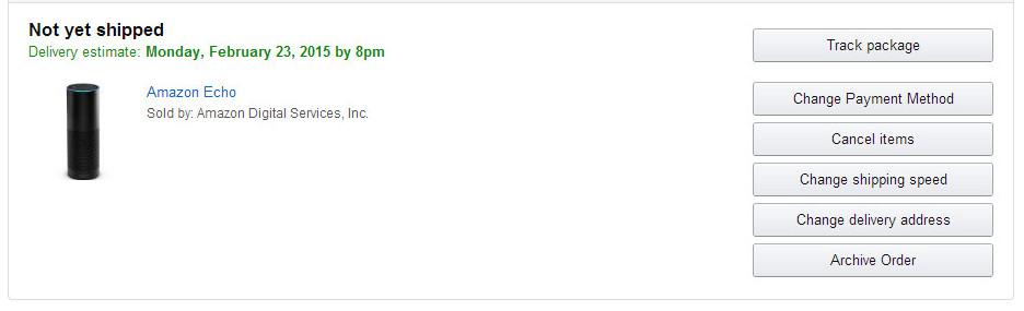 Who else keeps looking at this page hoping maybe #Amazon will update it with a quicker shipping date! #AmazonEcho