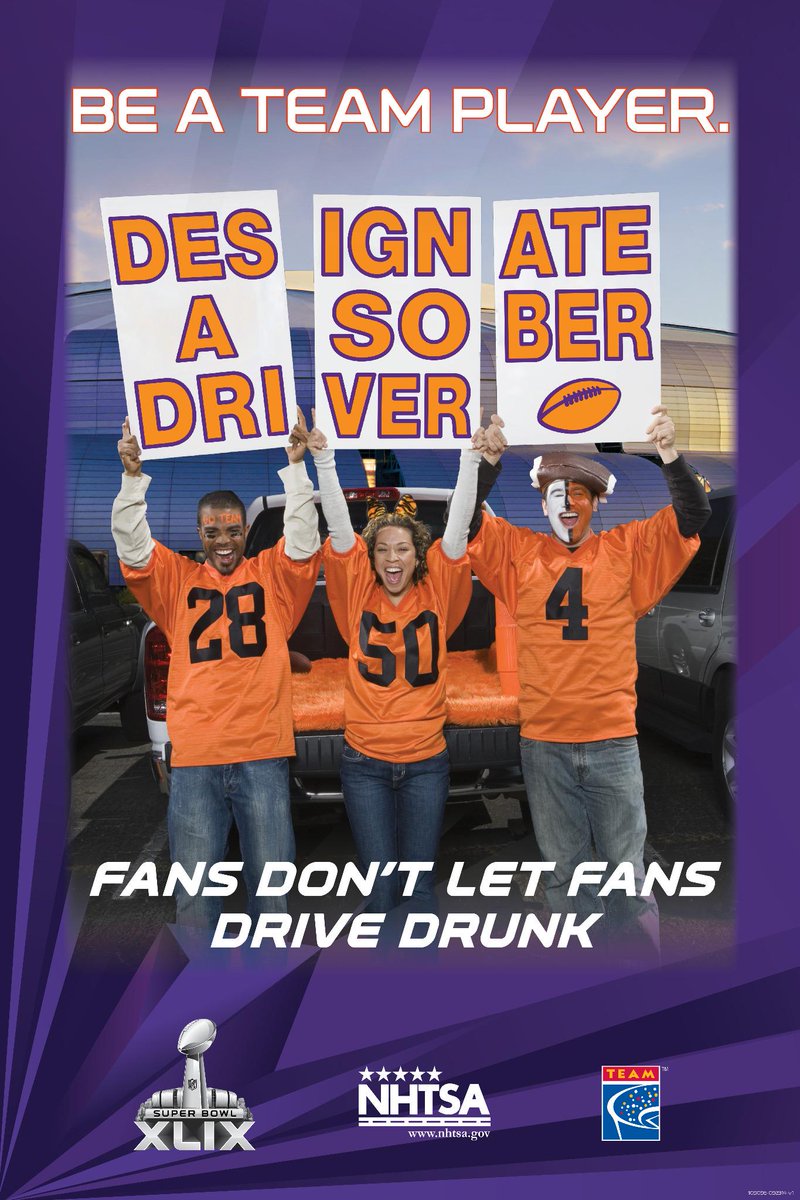 Don't want to attend the Detention Center's #SuperBowlXLIX viewing party? Plan ahead by designating a #SoberRide home