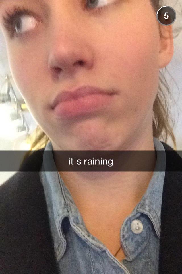 ITS RAINING AND IM WALKING AROUND HELP