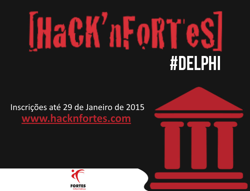 hacknfortes's tweet photo. 29/01/2015 é o último dia para se inscrever no #hacknfortesdelphi
Acesse http://t.co/oXgZ3pwhvV e não fique de fora! http://t.co/9jInp0CbX4