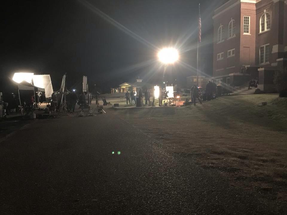 reaganshankland's tweet photo. Filming an action movie is fun😎🔥🔥🎬 #carexplosions #chasinghelicopters #runningfromterrorists #beingshotat http://t.co/vG6eKa1PaD