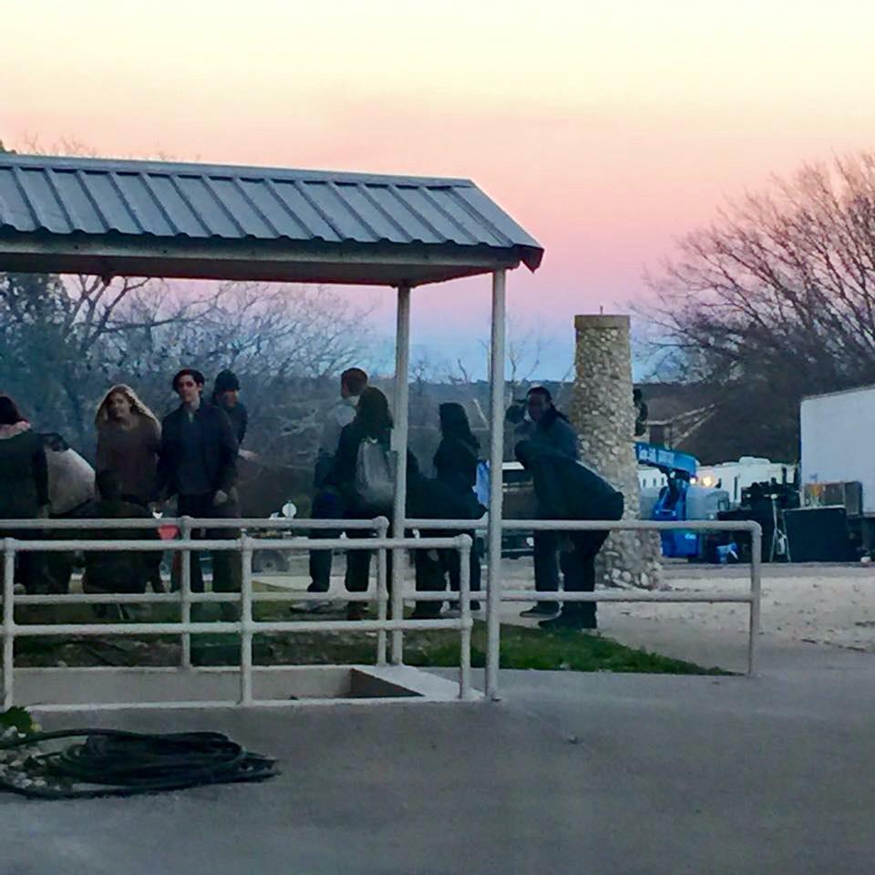 reaganshankland's tweet photo. Filming an action movie is fun😎🔥🔥🎬 #carexplosions #chasinghelicopters #runningfromterrorists #beingshotat http://t.co/vG6eKa1PaD