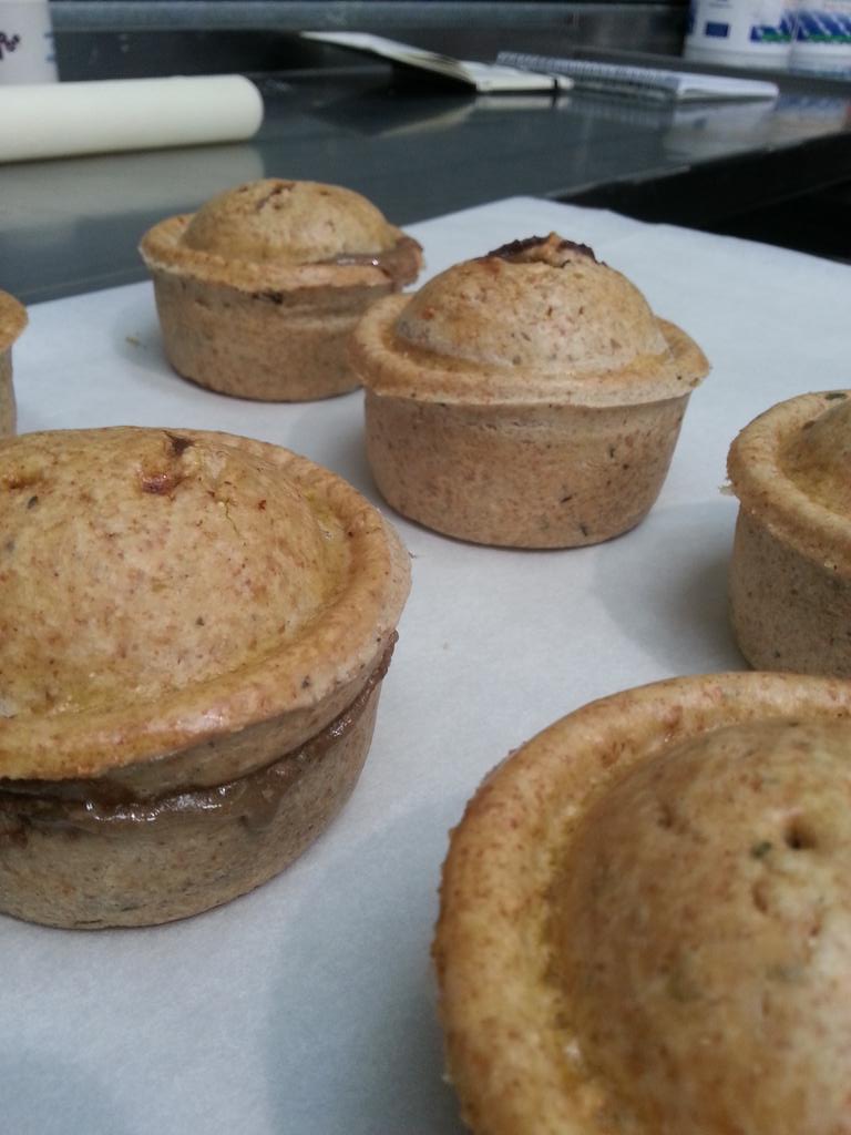 The_MarkAnthony's tweet photo. Handsome pies. "@HistoryGirlsHQ: Check out #Vikingpie made in collaboration with @TheYorkPieCo #authenticingredients http://t.co/BgqrMtpb4K"