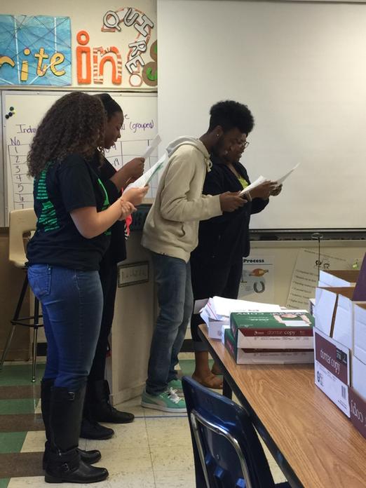 BerknerAVID's tweet photo. @berkneravid seniors rapping about #savingmoneytips while in college. #collegelife @AVIDTexas @AVID4College http://t.co/TGAdDMI9CU