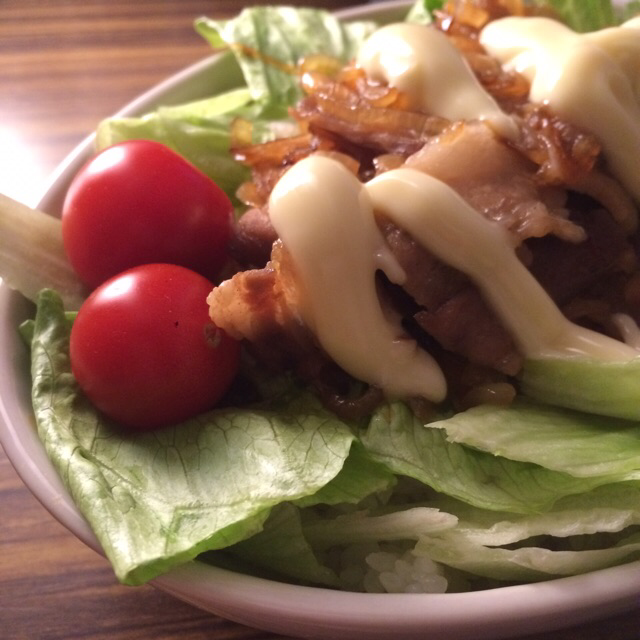 Tsuruha's tweet photo. 夜食作ったよ。ホエー豚丼( ´ ▽ ` )ﾉ http://t.co/Wg0qxAg6nd