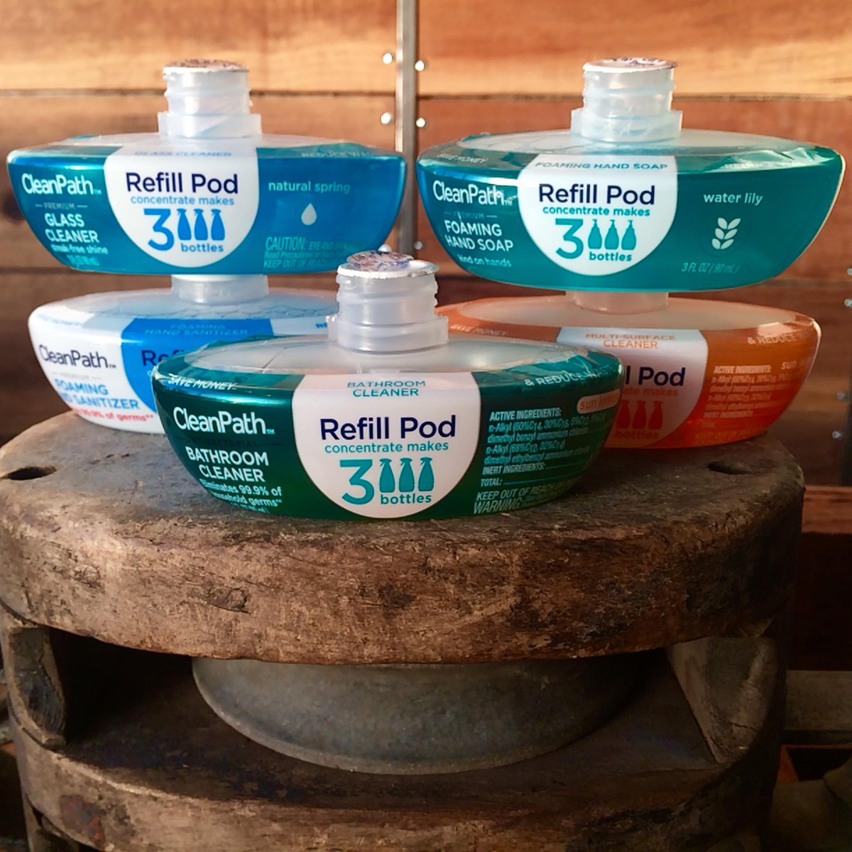 myCleanPath's tweet image. Less money, less trips to the store, &amp;amp; less mess when you use #CleanPath refill pods. Collect all 5 &amp;amp; #CleanSmarter.