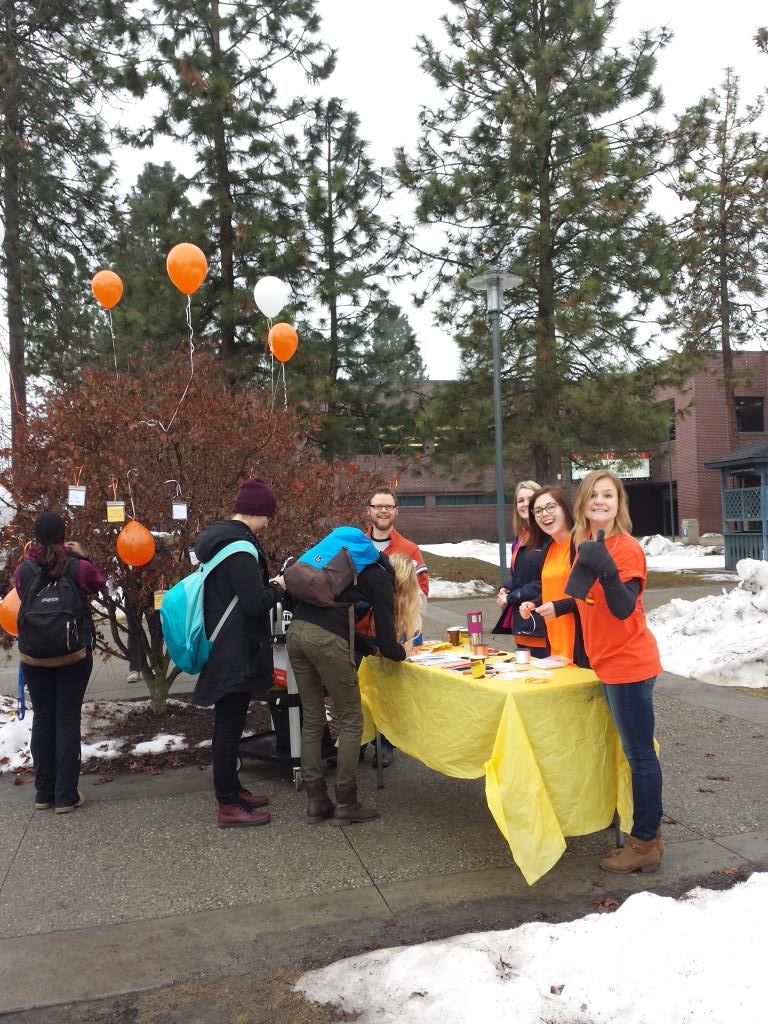 #suicideprevention #ubco #BellLetsTalk #balloontree!