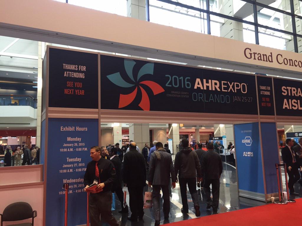 contractormag's tweet photo. As @ahrexpo winds down on the last day, we're already looking forward to next year in Orlando! http://t.co/BtnfD8Lhtm