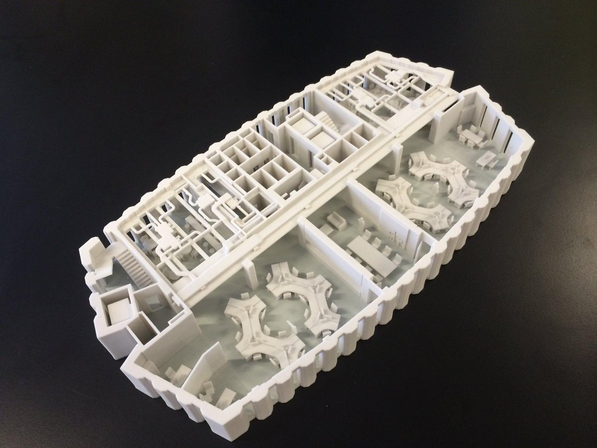 Steffian Bradley Architects på Twitter: "3D printed Revit model of a typical fully co-ordinated floor plate for project Halo in #London #3DPrint #BIM #Revit http://t.co/9xYXSHHPJu" Twitter