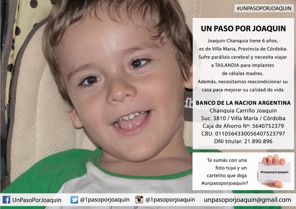 1pasoporjoaquin's tweet photo. @flaviomendoza me ayudas con foto tuya con cartel que diga #unpasoporjoaquin ♥ Por favor, JOA lo necesita! GRACIAS http://t.co/WgLbgSyfTX