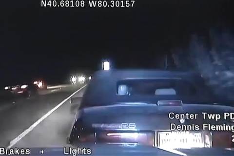 NBCNightlyNews's tweet photo. Woman steals police car with hands cuffed behind her back http://t.co/USe7xqRCaS http://t.co/6QMsM3C7BE
