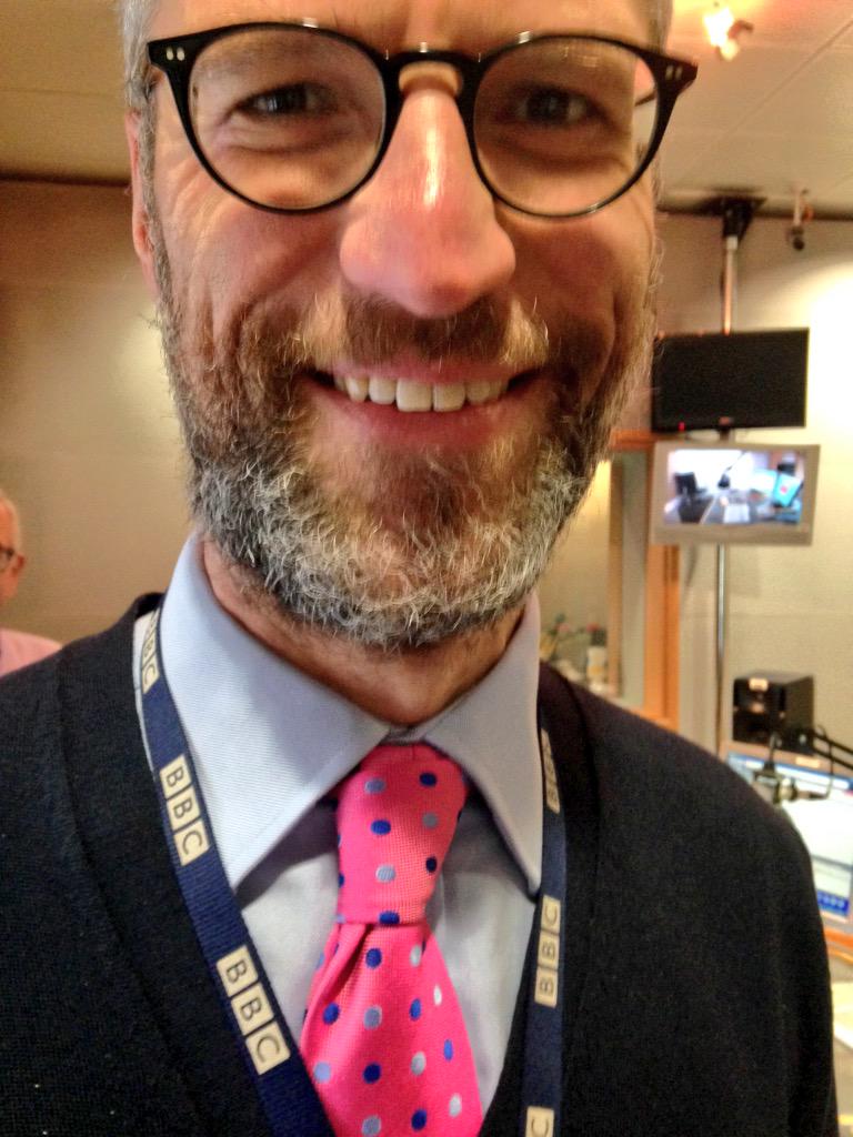RadioAndrewE's tweet photo. Thanks for excellent snow / sleet / frustration updates @BBCLeeds Drive tonight. Here's latest neckwear #tieweek http://t.co/6HIoSvxZN9