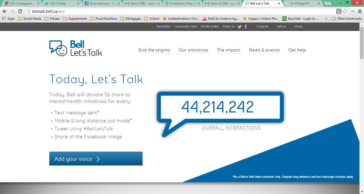 fitpony's tweet photo. These numbers are pretty crazy. Keep tagging. I don't mind of Bell pays big for this. #BellLetsTalk http://t.co/suoksI2MXg