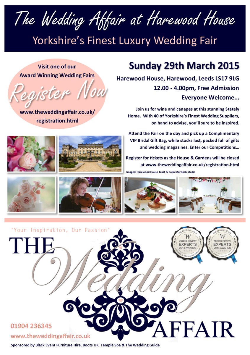Past event Yorkshire’s Finest Luxury Wedding Fair, Leeds What's On