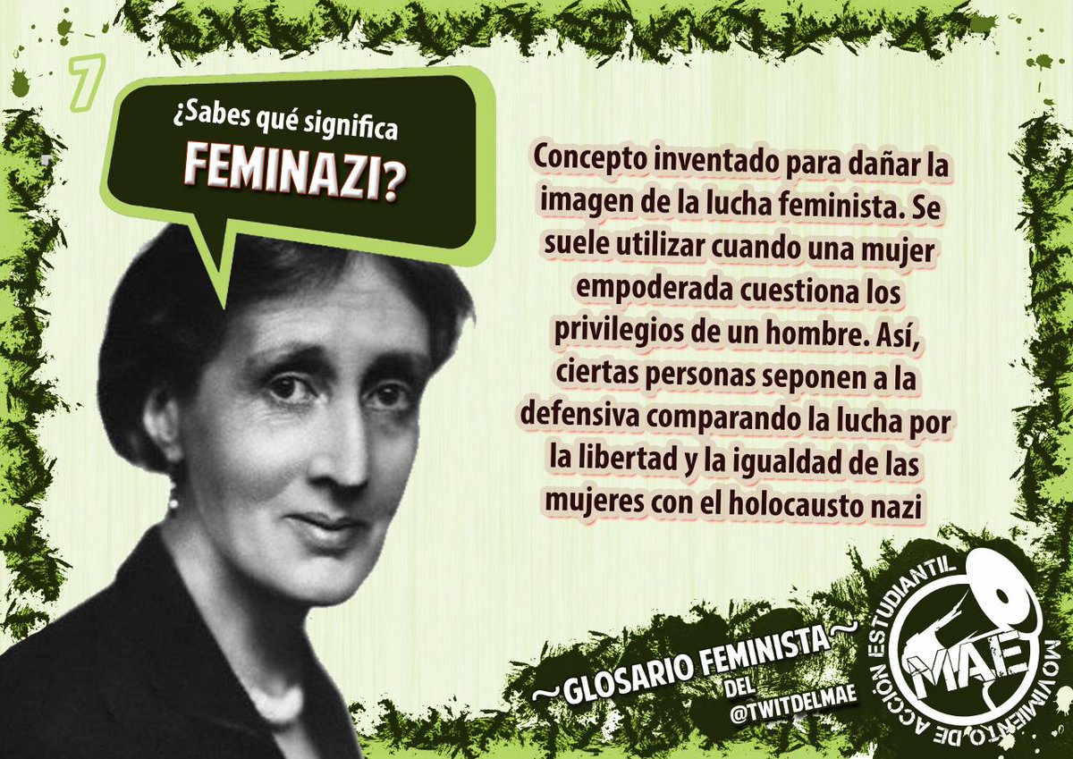 TwitdelMAE's tweet photo. Hoy es necesario un poco de nuestro #GlosarioFeminista para combatir la ignorancia del HT #PostureoFeminazi http://t.co/OnSGAPNmng