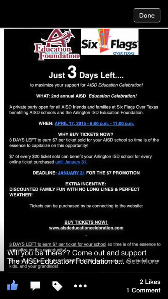 Support The AISD Education Foundation. Buy tickets today and give $7 back to support Dunn school code: Dunn