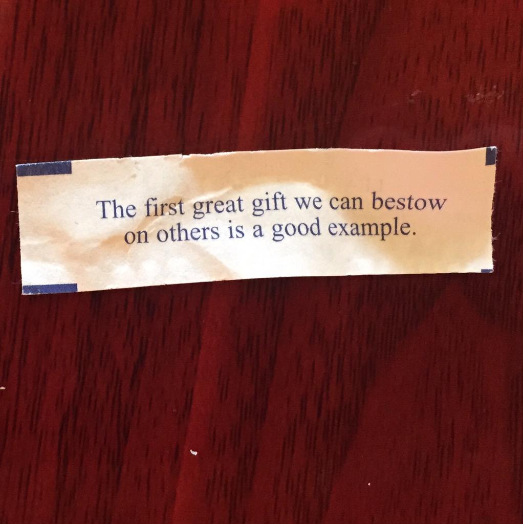 FTCTeam6085's tweet photo. @FIRSTweets Gracious Professionalism wisdom from a cookie. #goodomen http://t.co/5SkOb52s75