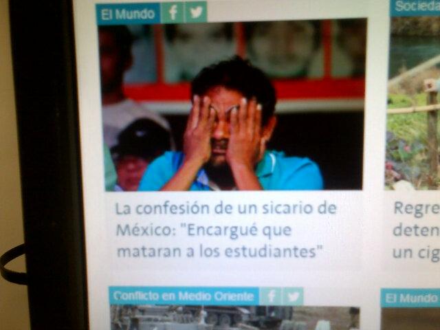 A poner Pie de foto! Parece la del asesino arrepentido, y es la del papá de uno de los estudiantes desaparecidos