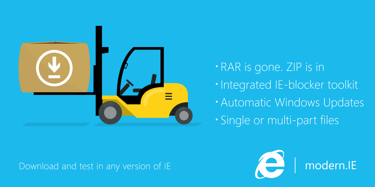 MSEdgeDev's tweet image. Test in any version of Internet Explorer bit.ly/15UqquP with the newly updated free VMs from #modernIE