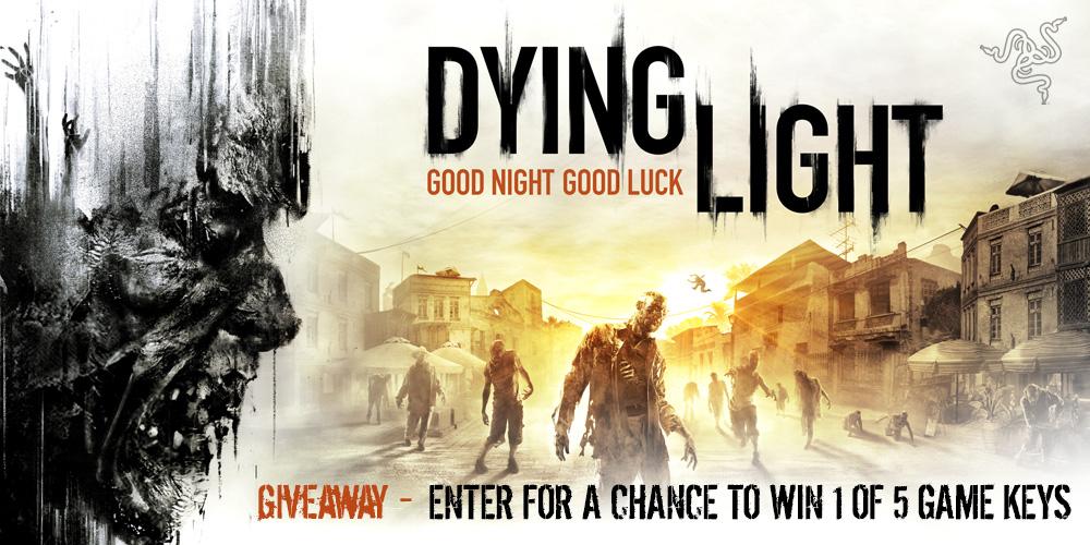 Razer's tweet photo. We're giving out 5 steam codes for @DyingLightGame. We know you're dying to play, so enter now http://t.co/evugwRi9WZ http://t.co/A3lH4MMjzf