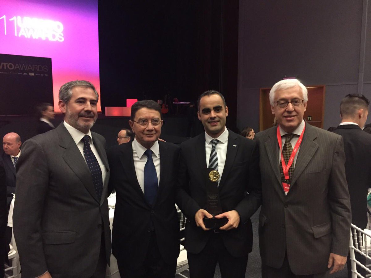 <a href="/ETC_Corporate/">European Travel Commission (ETC)</a> is the proud winner of the 11th #UNWTO Ulysses award <a href="/AmadeusITGroup/">Amadeus</a> <a href="/santander_edu/">Eduardo Santander</a>