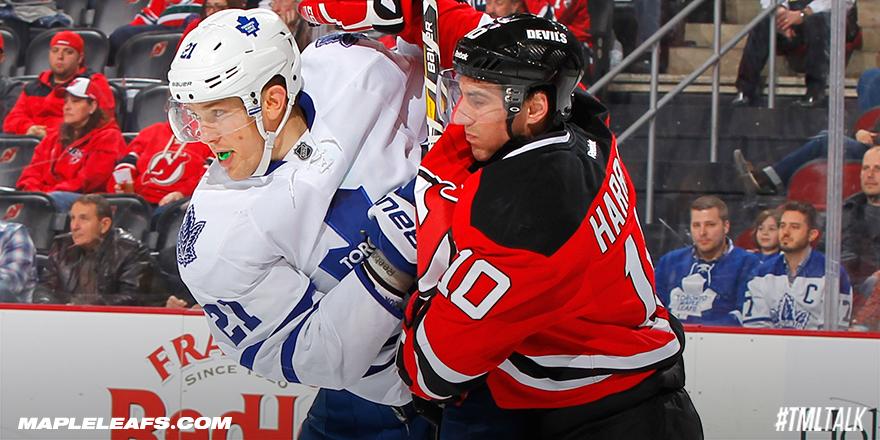 MapleLeafs's tweet photo. Tonight's projected Leafs/Devils lineups: http://t.co/ynWdRDa8Pr #TMLtalk #BellLetsTalk http://t.co/fQmZl3QQtV