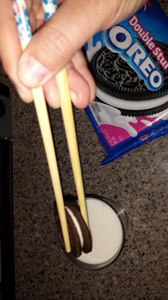 thefamouspaul's tweet image. Baby steps. #heyscoops #chopstickchallenge