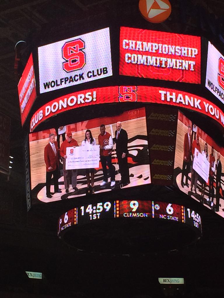 wolfpackclub's tweet photo. Thank you Wolfpack Club donors! #championshipcommitment http://t.co/DkvweMHtIF