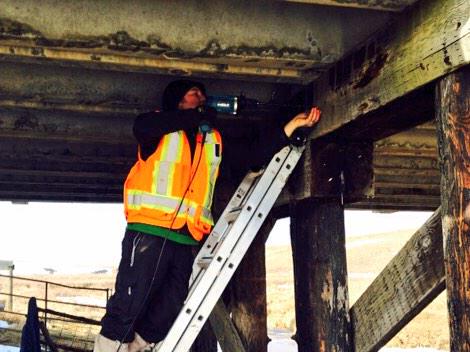 MH_Projects's tweet image. Our #medhat crew is out doing Bridge assessments (coring) in #Cardston County. @CardstonAB