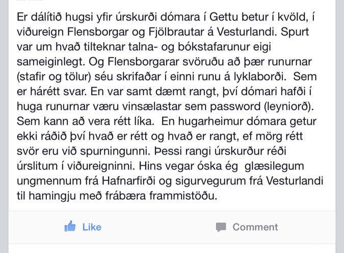Mikið er ég sammála þessu #gettubetur