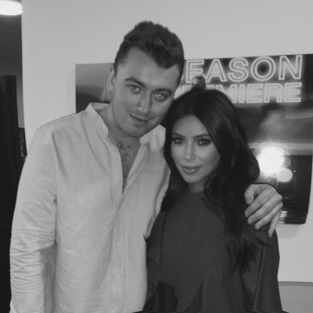 KimKardashian's tweet photo. Sammy 💙🎶 http://t.co/aEiUDtPfw9