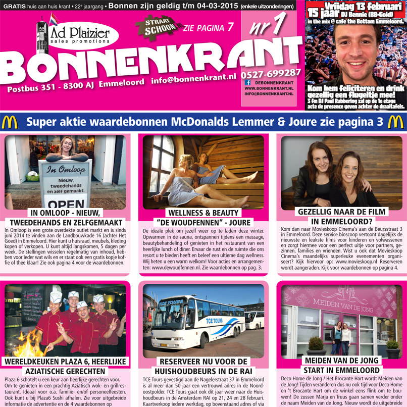 De Bonnenkrant gemist vandaag? Lees hem direct online, op desktop of mobiel: bit.ly/Bonnenkrant1-15