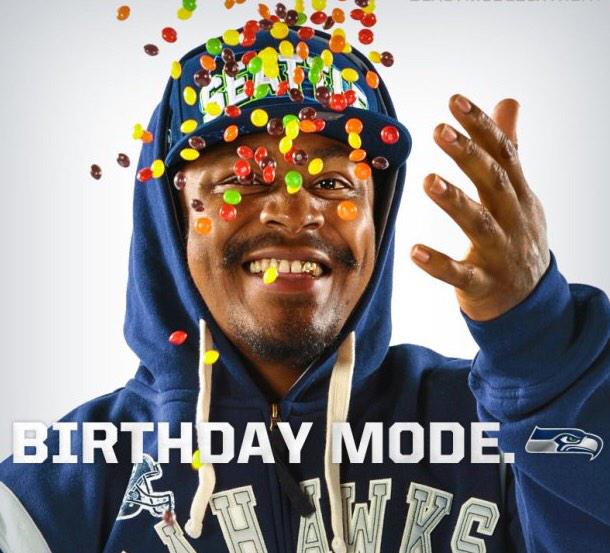 Happy 33 to me! Thanks for reminding me to always go Beast Mode. #GoHawks