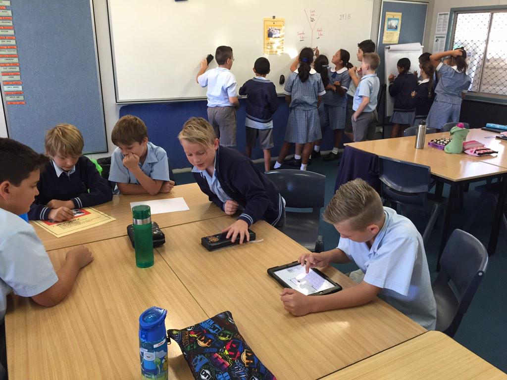 SJSyr62014's tweet photo. #s3g2015 brainstorming what our school rules look, sound and feel like here @StJosephsS @SJSyr5 #schoolrules http://t.co/oyMNOVWt31