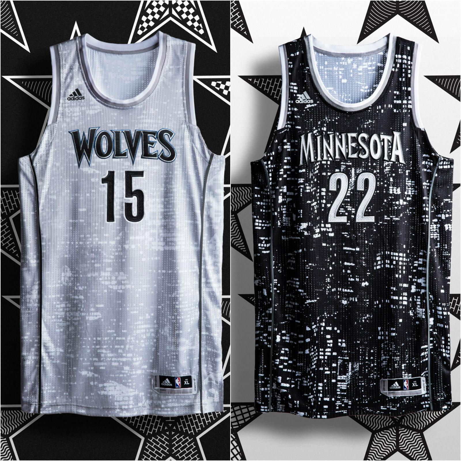 NBAAllStar on X: Check out the @adidasHoops US (@ShabazzMuhammad) &  World (@22wiggins) jersey design for the #BBVACompassRisingStars!   / X