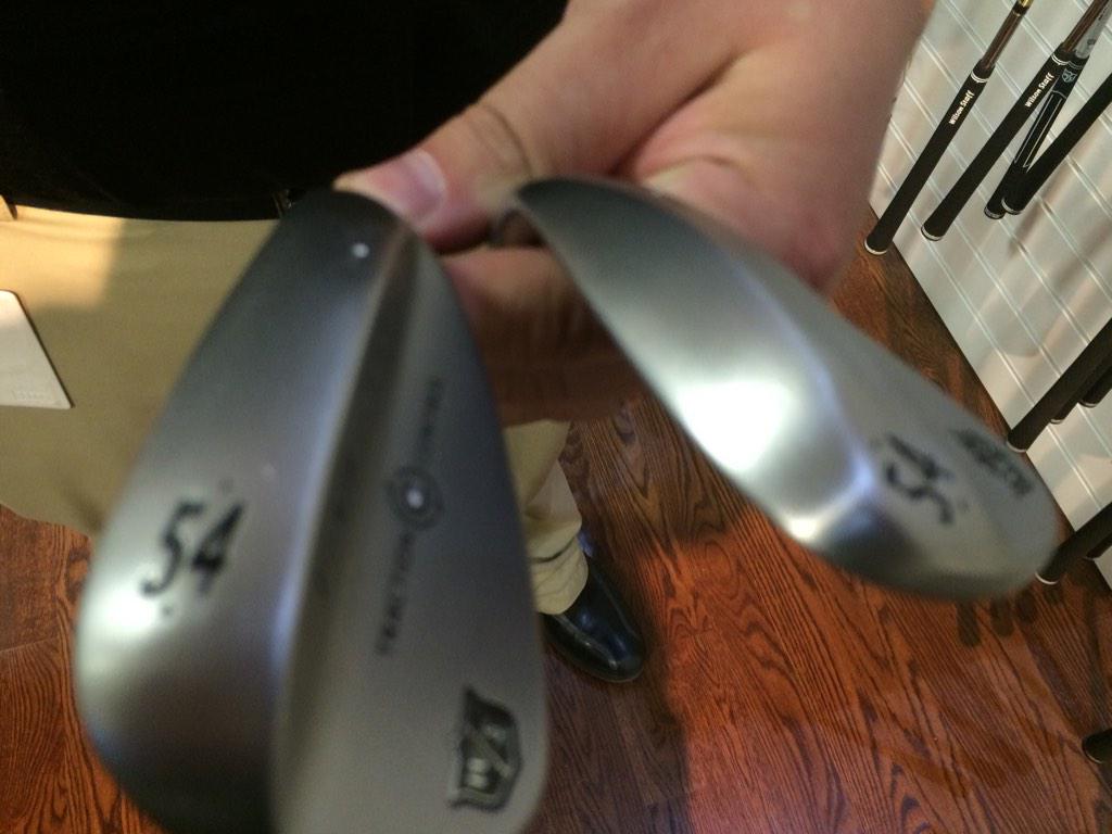 golfspybarbajo's tweet photo. Standard and tour grind wedges @WilsonGolf. Ready for the "spin doctor!" @MyGolfSpy @TwinCitiesGolf #stickitclose http://t.co/wgyZMqPK6i