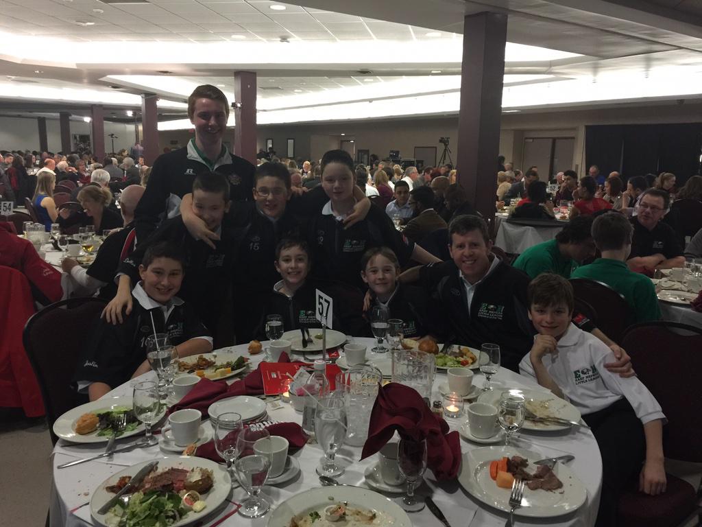 OttSportsAwards's tweet photo. @EastNepeanLL twitter famous and enjoying a well deserved dinner fit for provincial champions! #osa2014 http://t.co/orWVVFzbL5