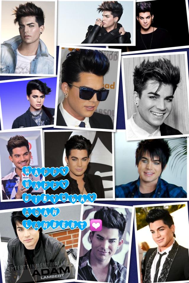  HAPPY HAPPY BIRTHDAY ADAM LAMBEthis is my piccollage edit  