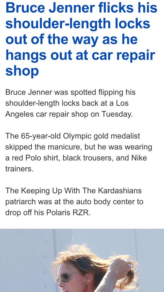 jc_voytko's tweet photo. For any of you that haven't heard.. Bruce Jenner moved his hair 😱 #TheWorldNeedsToKnow #CallThePresident http://t.co/2ApxjA8s15